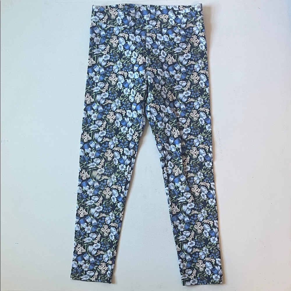 Janie and Jack Blue Floral Print Girls' Leggings 🧡